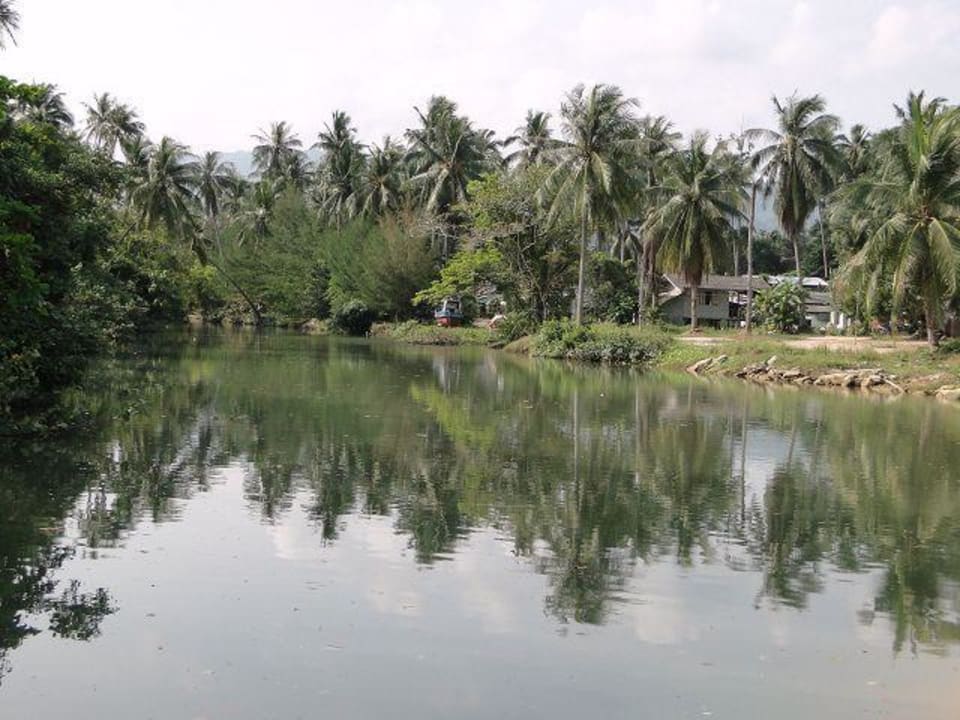 Schöne Spiegelung Paradise Beach Resort, Samui