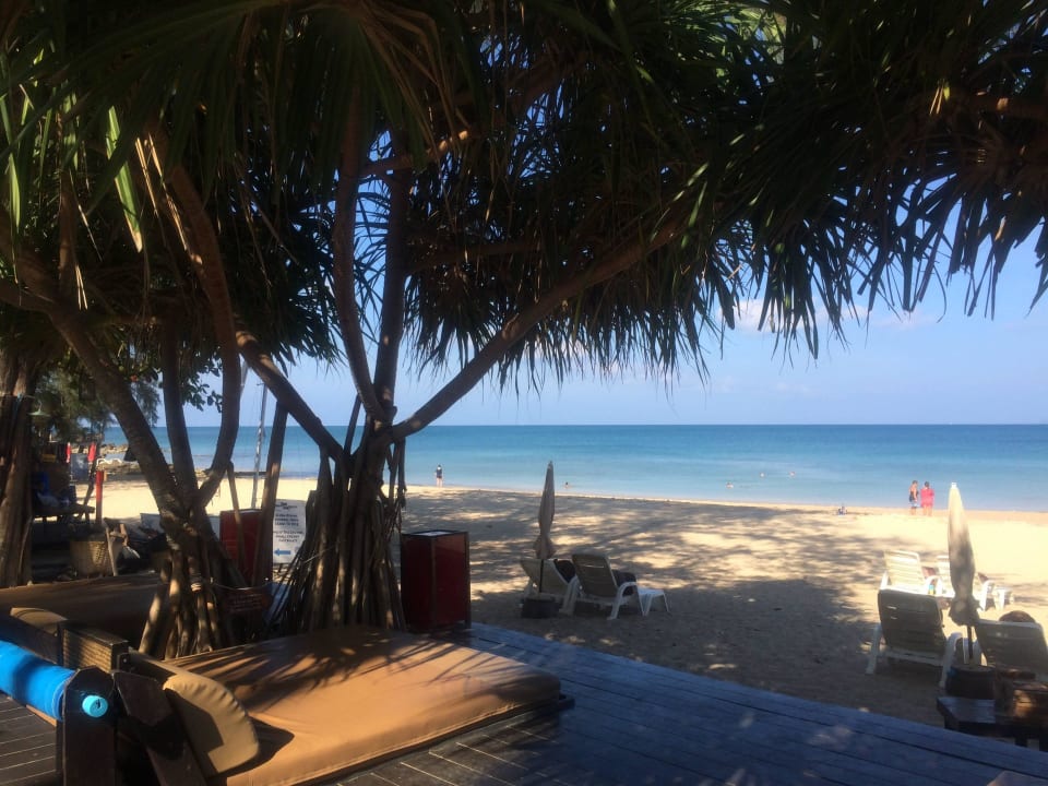 Blick von eines der Daybeds Hotel Lanta Castaway Resort