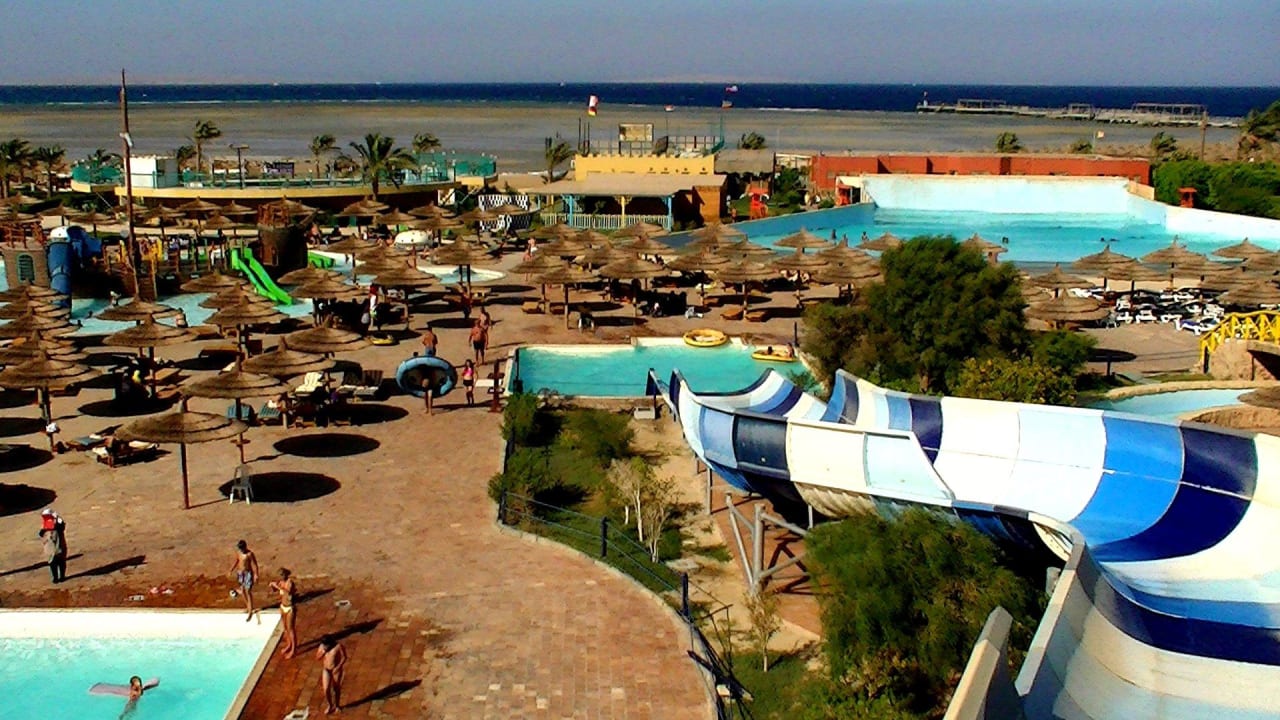 Widok aquaparku Hotel Titanic Palace