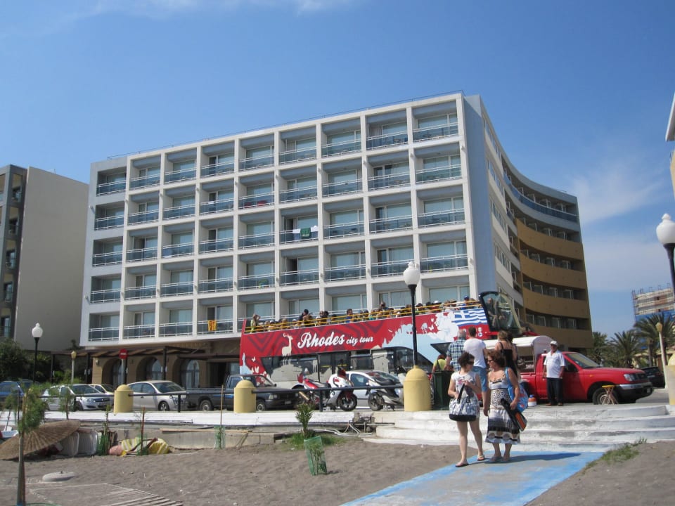 Strand mit Hotel Ibiscus Hotel Rhodos