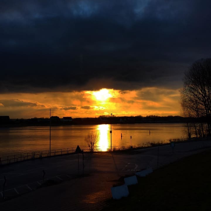 Sonnenuntergang  Hotel Zollenspieker Fährhaus