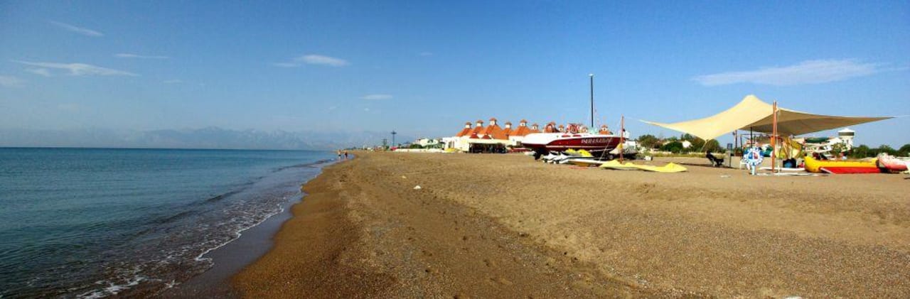 Panorama Hotelstrand Richtung Antalya Lara Barut Collection