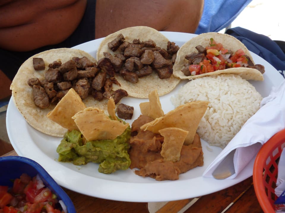 Buoni i tacos de arachera Hotel Las Palapas