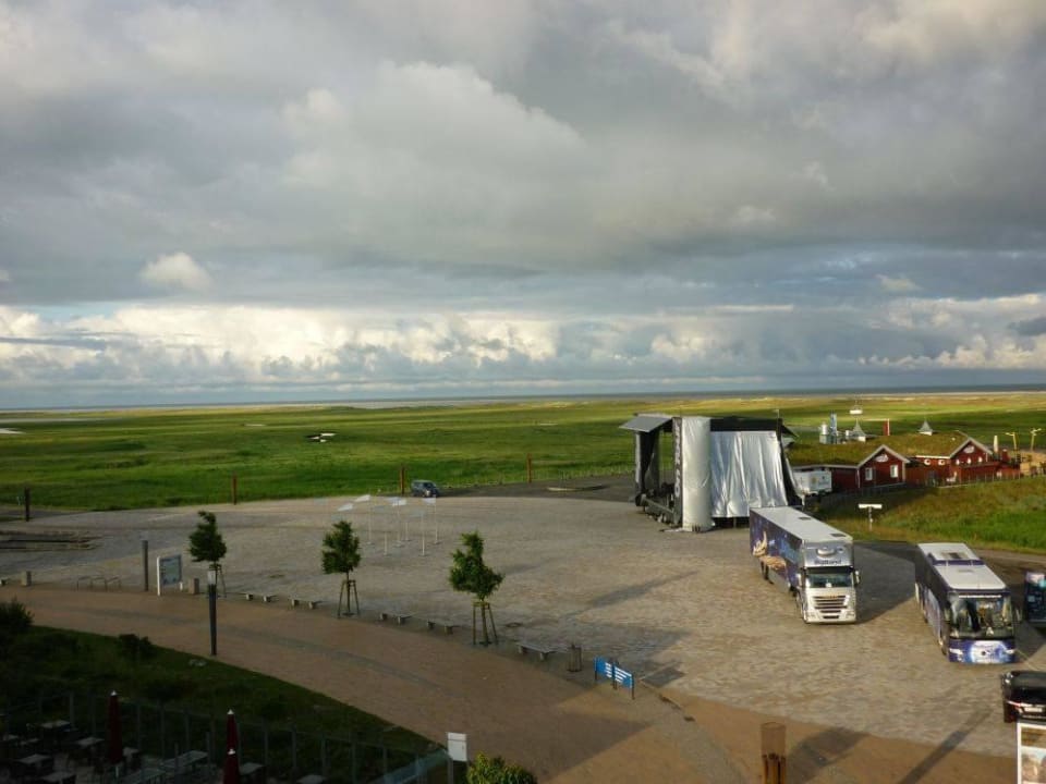 Blick zur Landungsbrücke Strandgut Resort