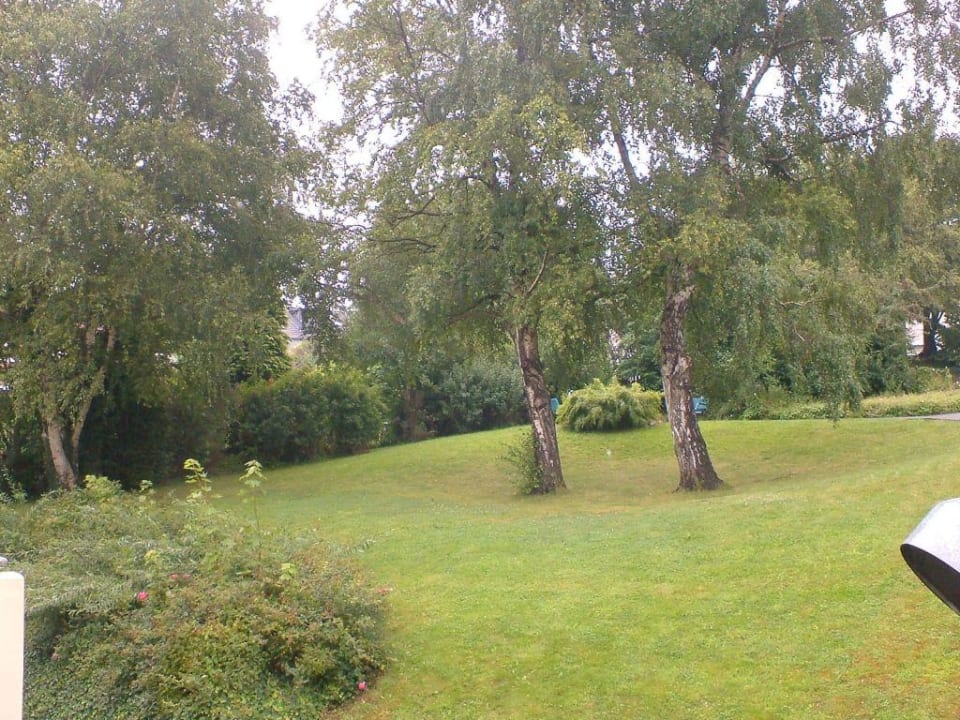Der Ausblick vom Riesenbalkon... Art Hotel Aachen Superior