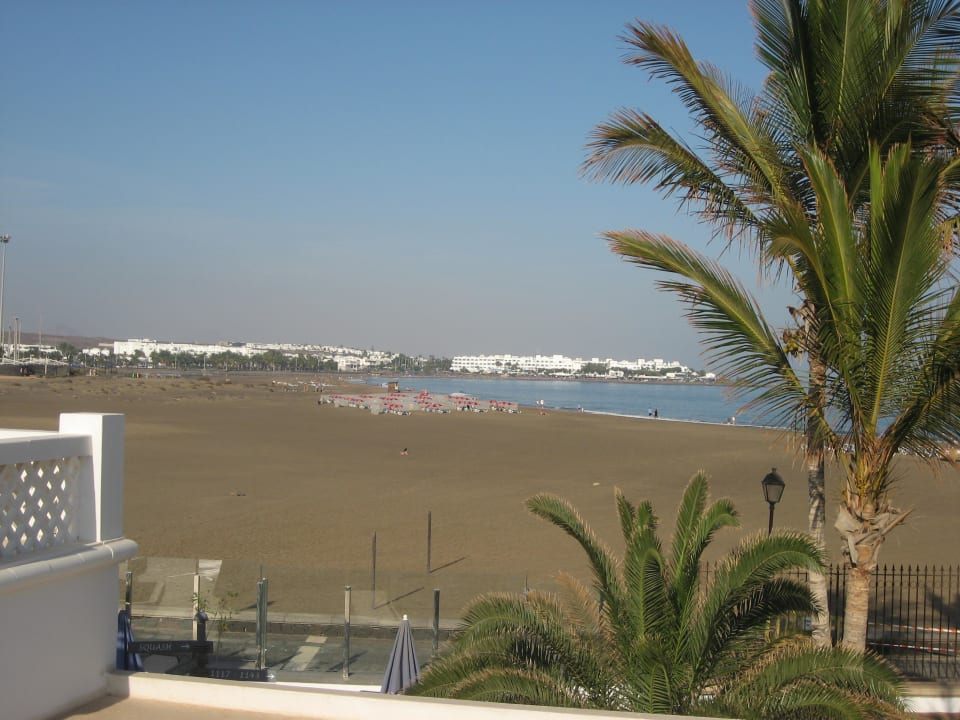 Blick auf den Strand Hotel Las Costas
