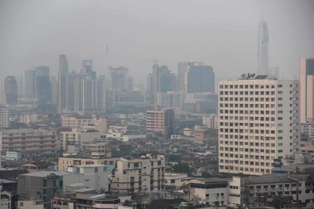 Ausblick vom Zimmer (18. Etage) Shangri-La Hotel, Bangkok