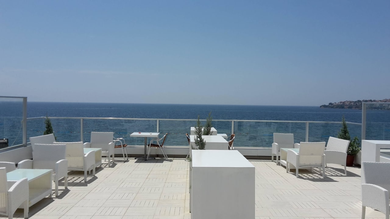 Ausblick von der Roof Top Labranda Lebedos Princess