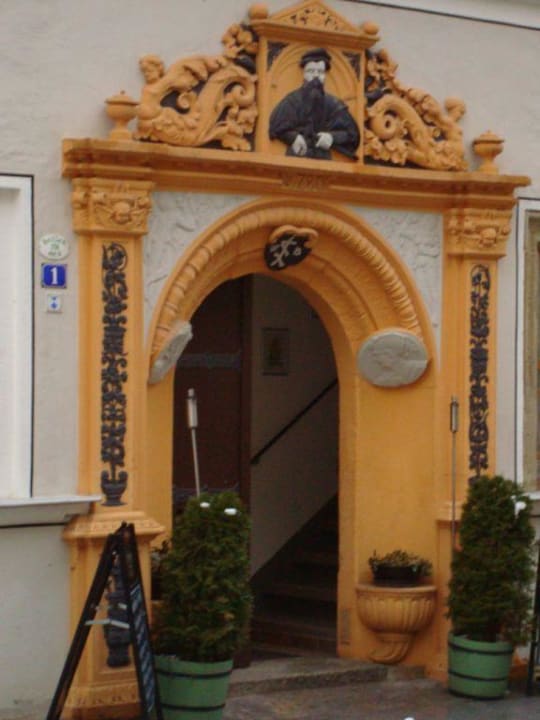 Eingang Blechschmitt-Haus Romantik Hotel Deutsches Haus