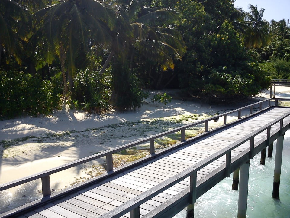 Wasserbungalow Steg Kuramathi Maldives