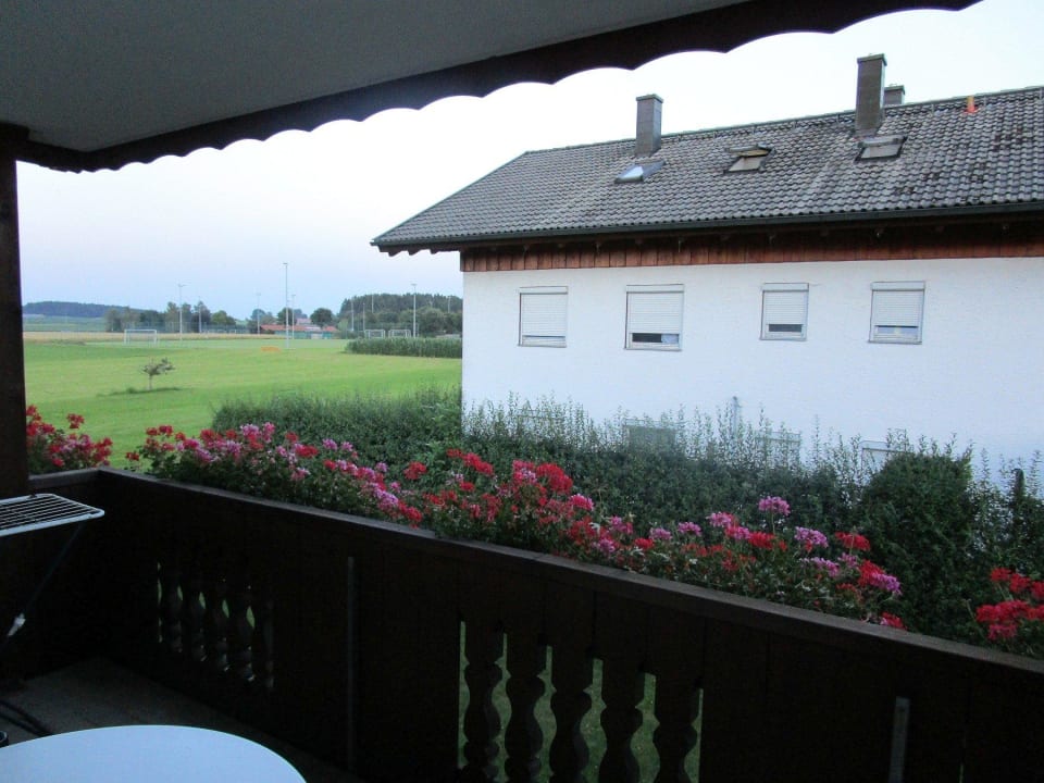 Blick vom Balkon im 1. Stock Hotel Seeblick