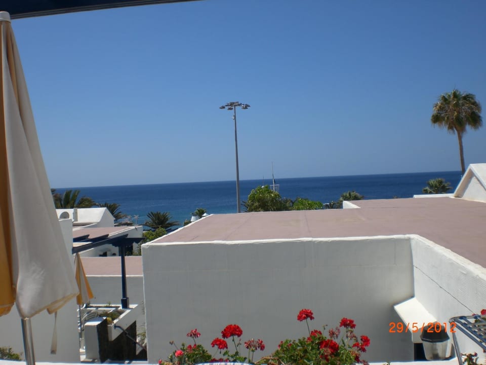 Ausblick von unserer Terrasse Bungalows & Appartements Playamar