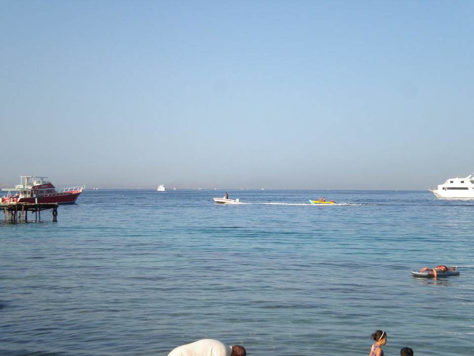 Blick vom Strand Hotel Aqua Fun