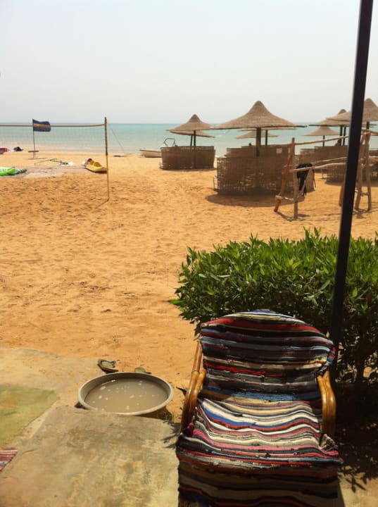 Blick von der Surfstation aufs Meer Hotel Royal Zaafarana Beach Resort