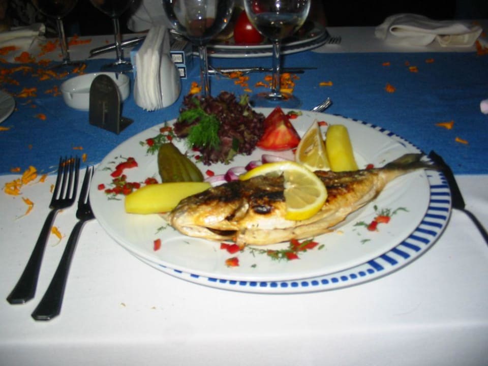 Abendessen im Fischrestaurant Papillon Ayscha
