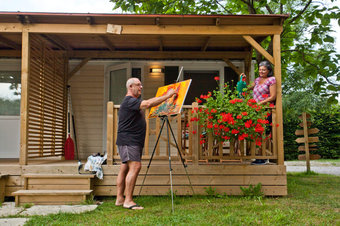Zimmer Camping Podzemelj by Kolpa River