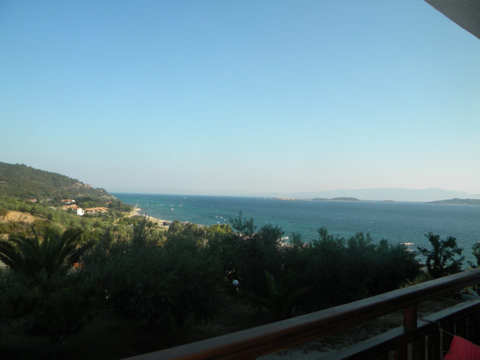 Blick vom Balkon Akrathos Beach Hotel