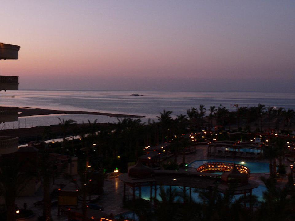 Nächtlicher Ausblick vom Balkon Riviera Aqua Park Resort