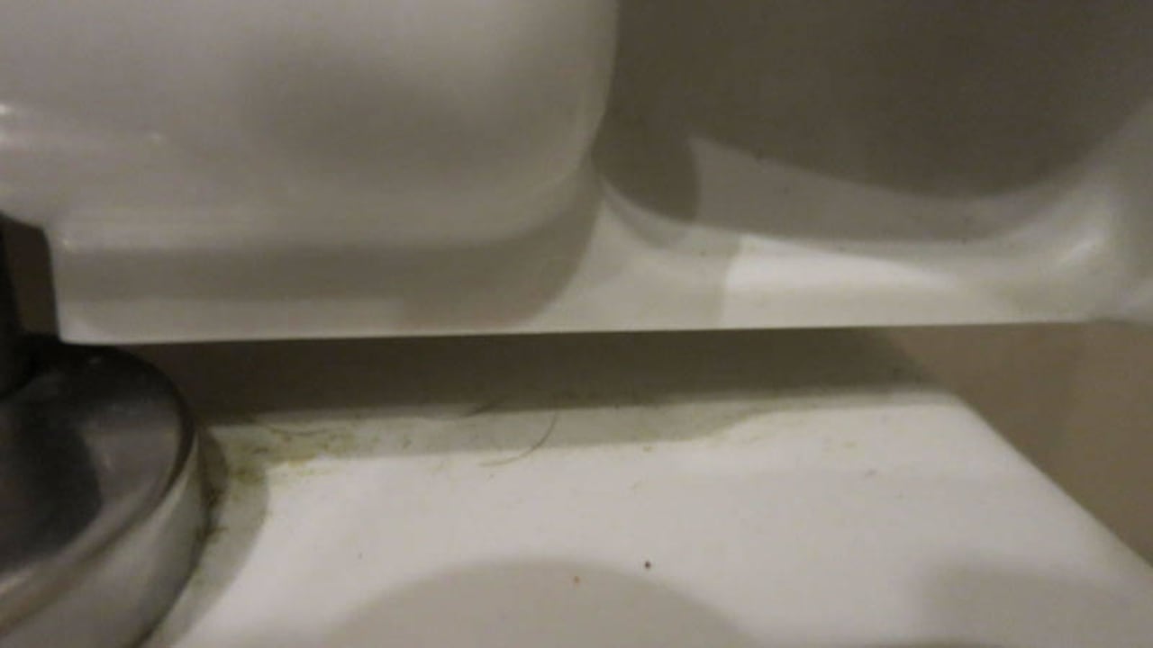 Ungereinigte Toilette  Miramar Al Aqah Beach Resort