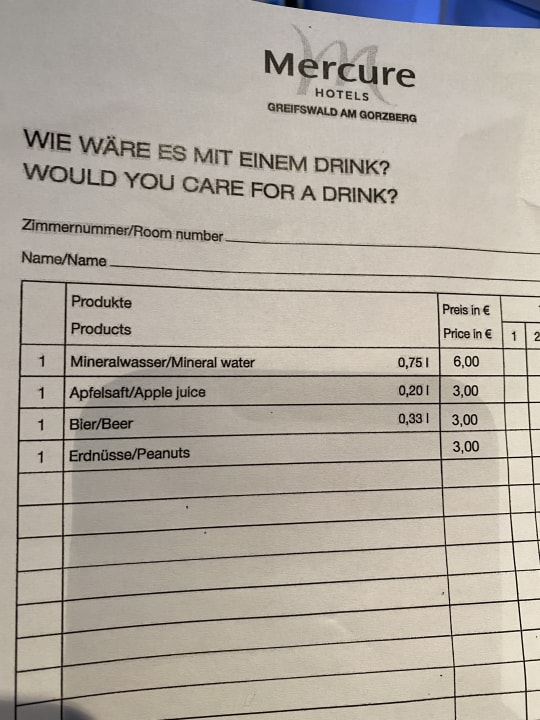Zimmer Mercure Hotel Greifswald Am Gorzberg
