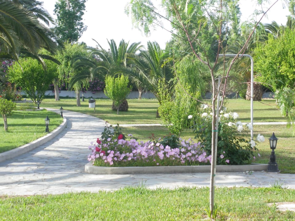 Vom Balkon in den Garten Hotel Esperia