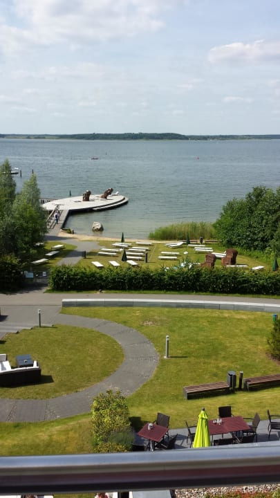 Blick aus Zimmer 329 Seehotel Fleesensee
