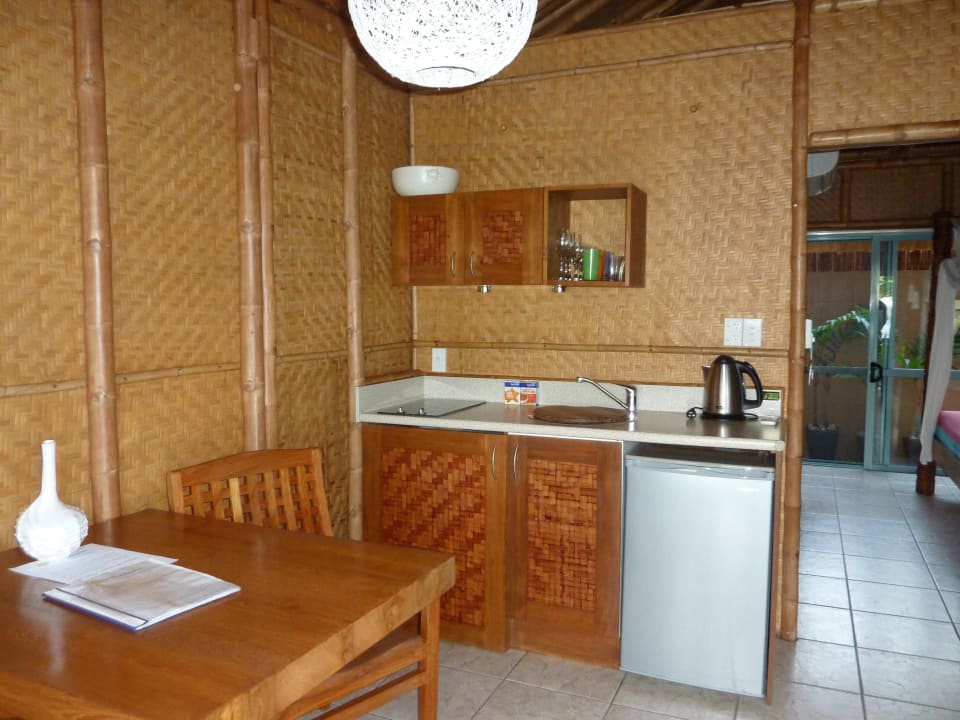 Gut ausgestatteter Küchenbereich! Hotel Magic Reef Bungalows