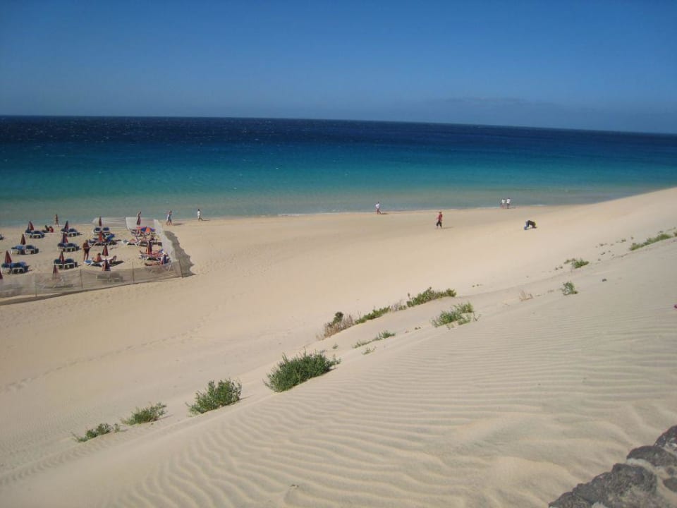Teil des unendlichen Strandes. Occidental Jandía Playa