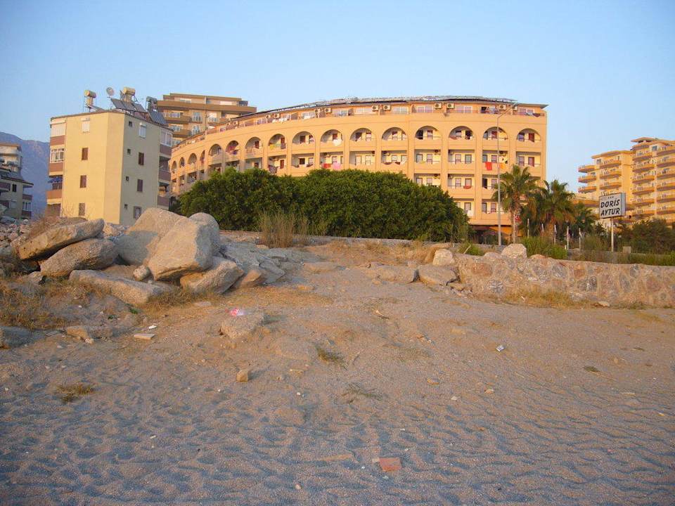 Blick vom Strand Doris Aytur Hotel