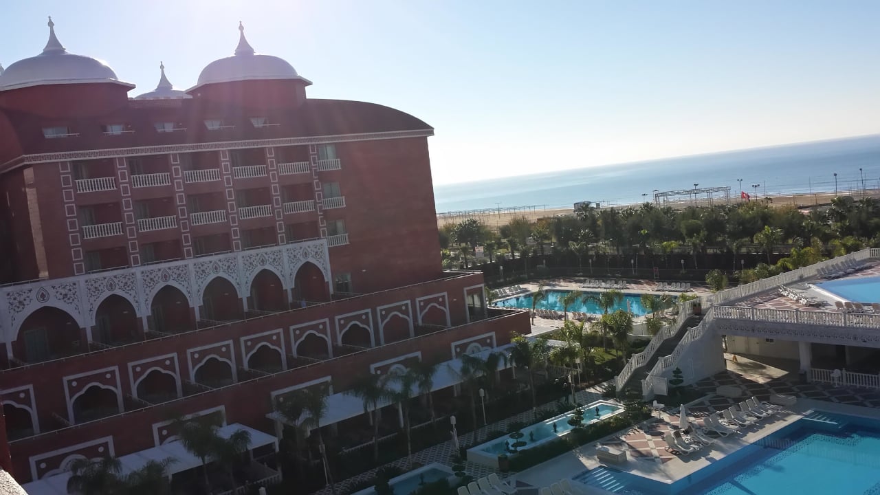 Blick von unserem Balkon Royal Taj Mahal Hotel