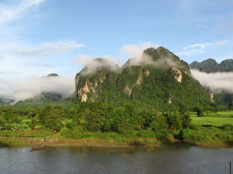 Ausblick am Morgen Hotel Elephant Crossing