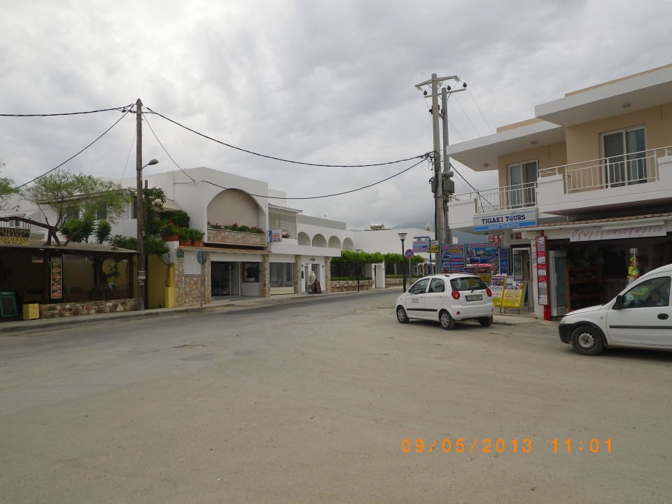 Ansicht vom Hotel vom Dorfplatz ananea Kos