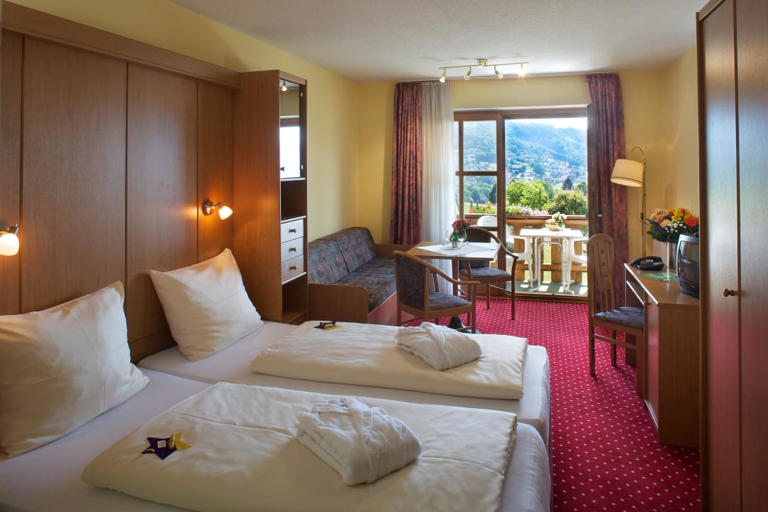 Doppelzimmer mit Donaublick Panoramahotel Fohlenhof