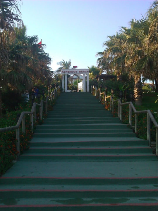 Treppe zum Strand Trendy Aspendos Beach Hotel