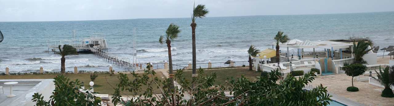 Panorama vom Balkon auf das Meer Alassio Hotel and Thalasso