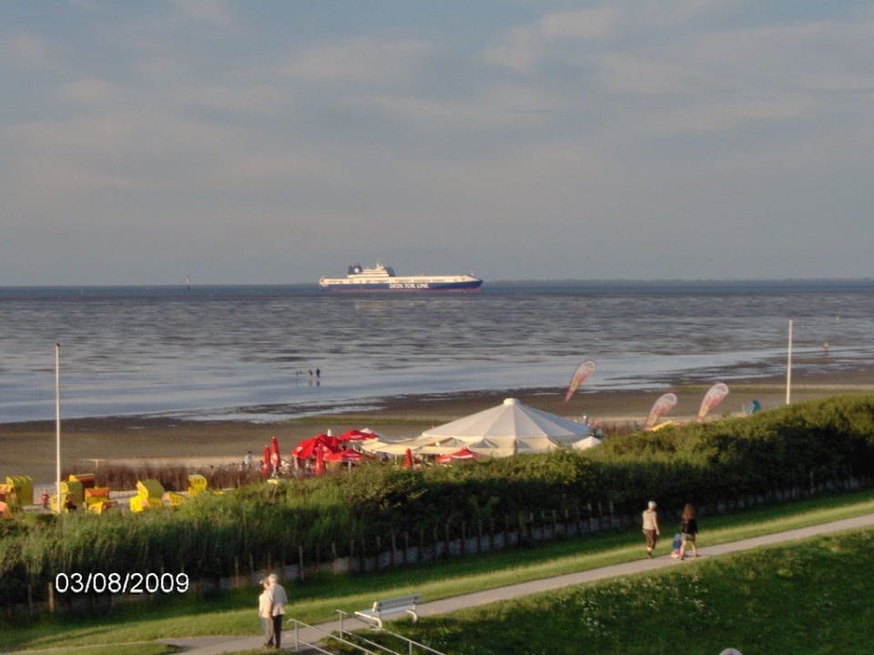 Blick vom Balkon Badhotel Sternhagen