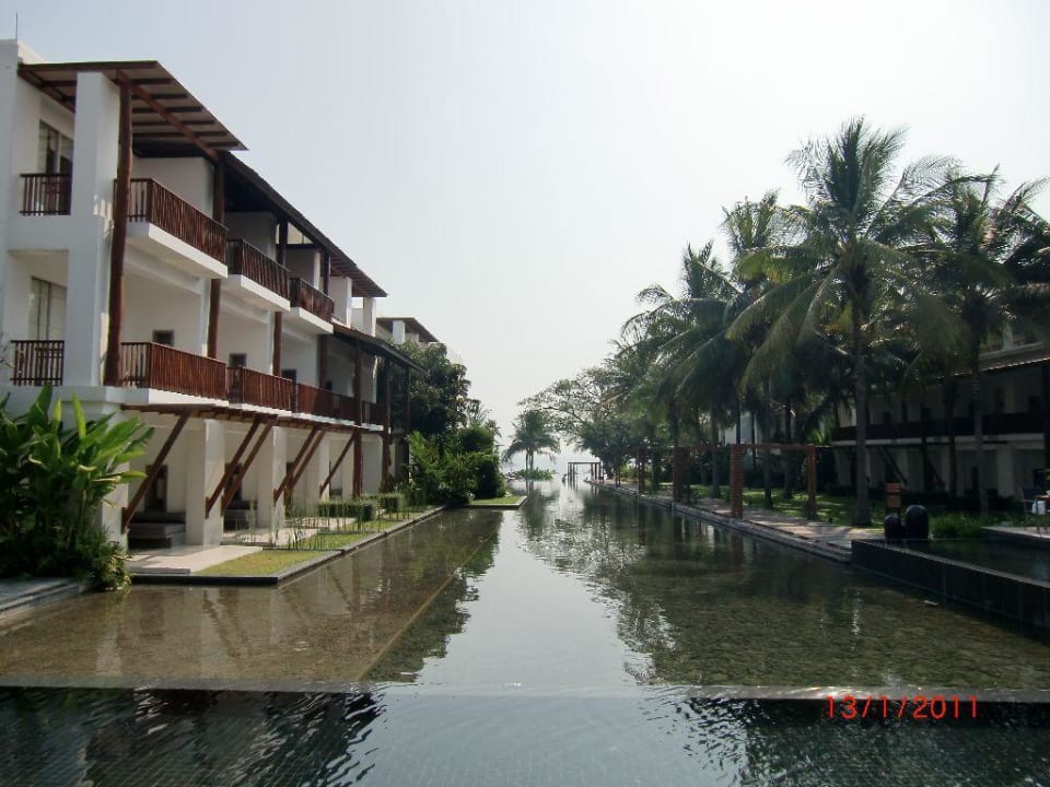 Wasserlandschaft Richtung Pool Veranda Resort & Villas Hua Hin Cha Am