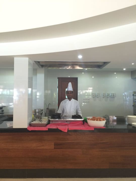 Eierstation zum Frühstück Summer Island Maldives