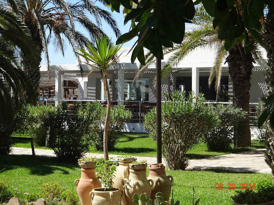 Blick zum Poolrestaurant The Orangers Beach Resort and Bungalows