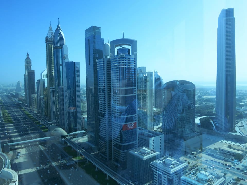 Blick nach links aus dem Fenster Shangri-La Hotel Dubai