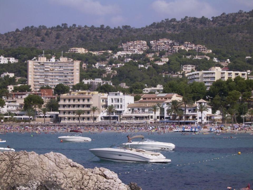 Hotel vom Strand aus gesehen Valentin Reina Paguera
