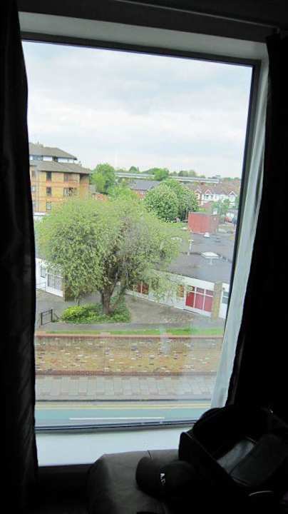 Blick zur Straße Hotel The Continental