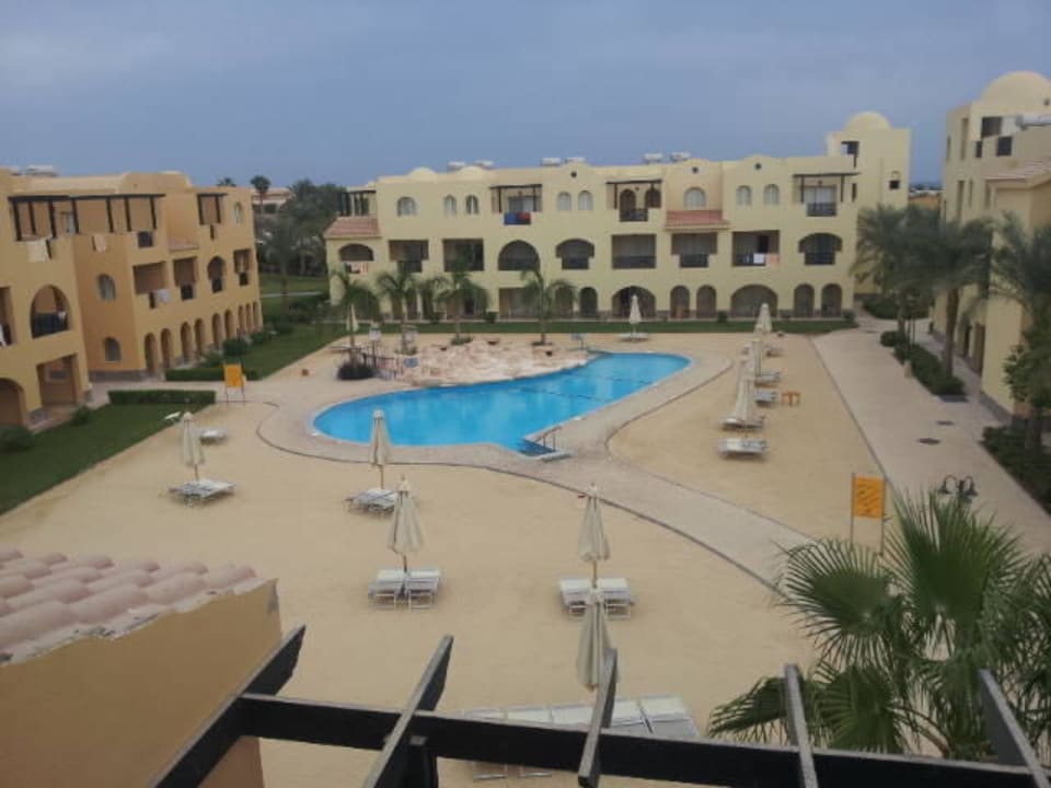 Blick vom Balkon auf den Pool Stella Garden Resort & Spa, Makadi Bay