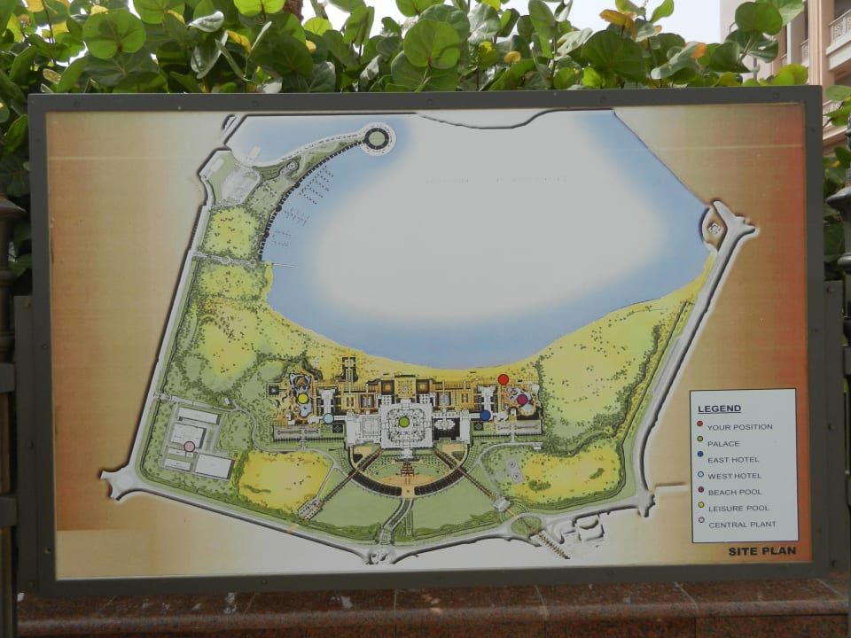 Plan der ganzen Anlage Emirates Palace Mandarin Oriental