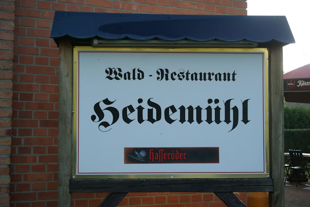Gaststättenschild Waldgasthof Heidemühl