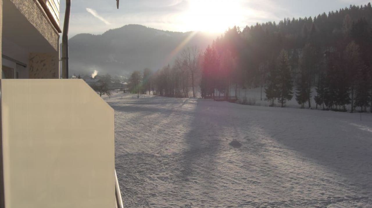 Balkonblick - Sonnenaufgang Gasthof Ellmauer Hof