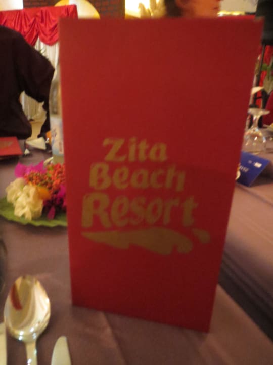 Weihnachtsmenukarte Zita Beach Resort