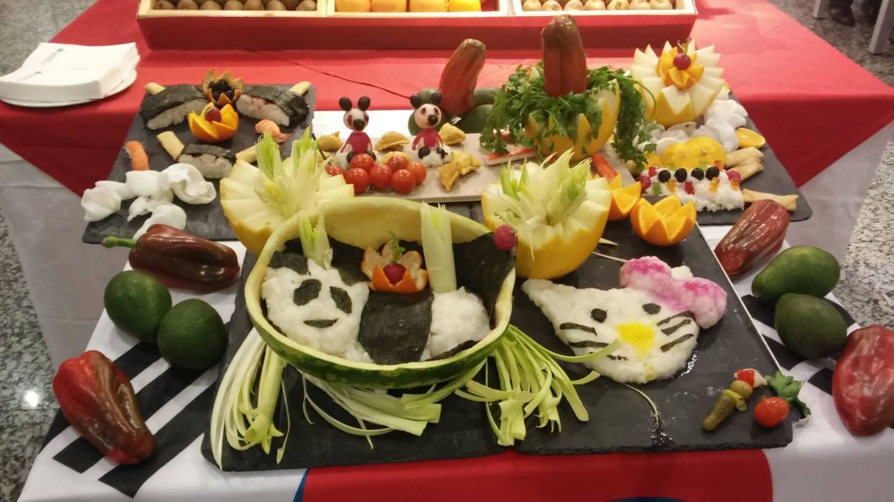 Dekoracja na kolacji (tematyka japońska) Sentido Aequora Lanzarote Suite