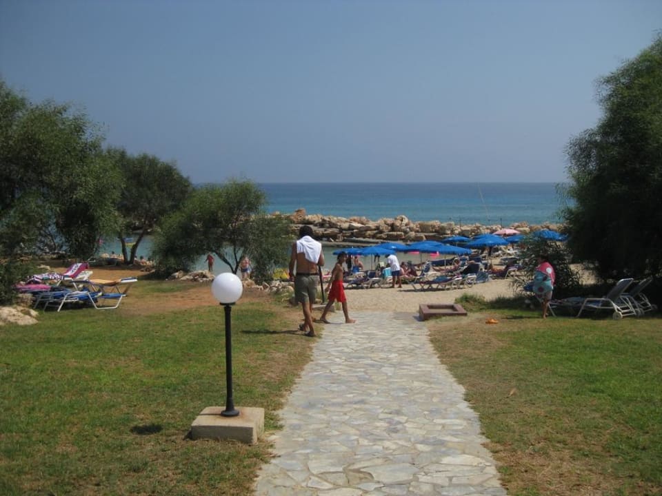 Weg zum Strand Hotel Mimosa Beach