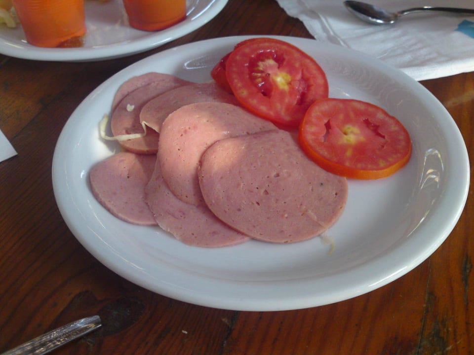 Die einzige Wurst beim Frühstück! Hotel Sangho Club Zarzis